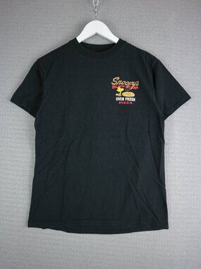 Snoopy's Slice Shop Charlie Brown Pizza Tee Mens Medium Peanuts